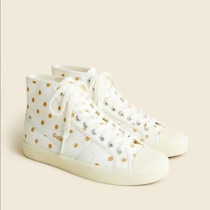 Gola® Coaster high-top sneakers in polka dot